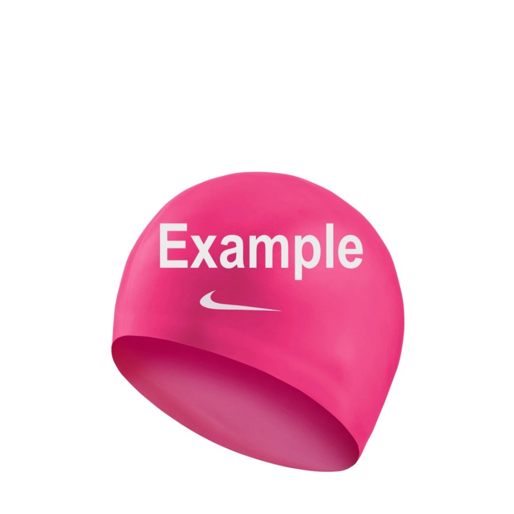 Nike Women's Powder Pink White Marble Dome Style Swim Cap NWT